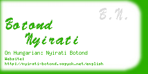 botond nyirati business card